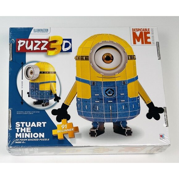 Illumination Entertainment Puzz3D Despicable Me 91pc STUART THE MINION 3D Puzzle - Picture 2 of 3